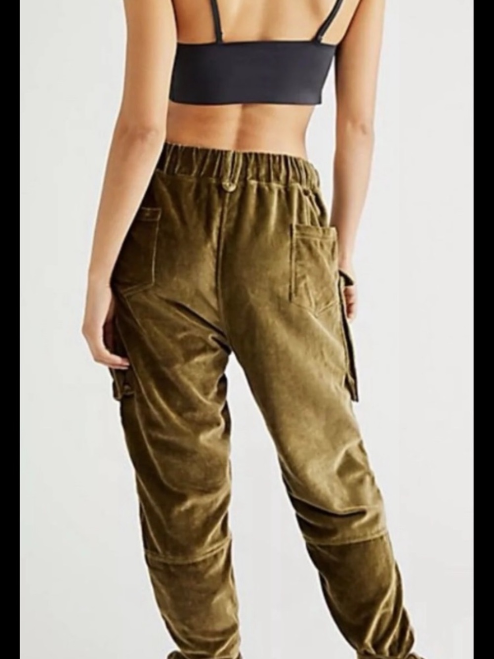 Free People Nicholas K Velour Utility Pants Small NWOT - Picture 3 of 7